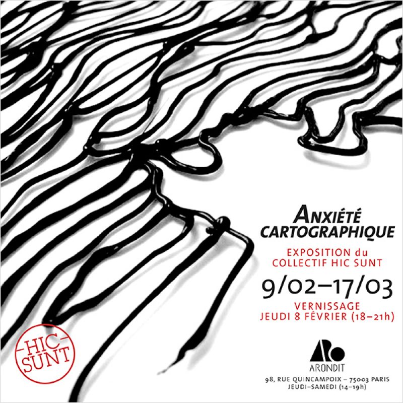 Affiche Expo Anxiété Cartographique - Anna Guilló
